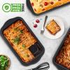 imageNutriChef Loaf Pans Set of 4  NonStick Premium Bread Pans Quick ampamp Even Heat Distribution  Oven Safe To 450 F  No PFOA PFOS ampamp PTFEs  Food Grade Carbon Steel  1161 x 598 x 256 Inches Black6Pack