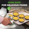 imageNutriChef Mini Tart Pans 10 Nonstick Molds With Removable Bottoms  4 Inch Heavy Duty Steel Quiche Pans  Oven ampamp Dishwasher Safe  Fluted Sides for Sweet ampamp Savory Foods  Includes 200 Parchment Papers