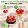 imageNutriChef Mini Tart Pans 10 Nonstick Molds With Removable Bottoms  4 Inch Heavy Duty Steel Quiche Pans  Oven ampamp Dishwasher Safe  Fluted Sides for Sweet ampamp Savory Foods  Includes 200 Parchment Papers
