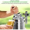 imageNutriChef PKBRTP509 Homebrew Mini Stainless Steel CO2 Home Keg Dispenser System 64 oz One Size Black