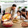 imageNutriChef Electric Pizza Oven  1200W Countertop Pizza Maker with Temperature Control ampamp Thermometer  Viewing Window for Precise Cooking  Heats up to 800F  Easy to Clean NonStick Coating BlackRed