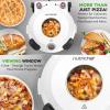 imageNutriChef Electric Pizza Oven  1200W Countertop Pizza Maker with Temperature Control ampamp Thermometer  Viewing Window for Precise Cooking  Heats up to 800F  Easy to Clean NonStick Coating BlackWhite