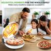 imageNutriChef Electric Pizza Oven  1200W Countertop Pizza Maker with Temperature Control ampamp Thermometer  Viewing Window for Precise Cooking  Heats up to 800F  Easy to Clean NonStick Coating BlackWhite