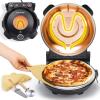 imageNutriChef Electric Pizza Oven  1200W Countertop Pizza Maker with Temperature Control ampamp Thermometer  Viewing Window for Precise Cooking  Heats up to 800F  Easy to Clean NonStick Coating BlackBlack