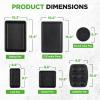 imageNutriChef 8Piece Stackable Bakeware Set  Carbon Steel NonStick Baking Pan Set  Includes Sheet Muffin Round Loaf Square Cake ampamp Deep Pans  No PFOA ampamp PFOS  Oven Safe to 450 F Marble CreamBlack Marble