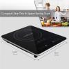 imageNutriChef Electric Induction CookTop  Upgraded Tech Single Digital Portable Countertop stove Burner Kids Safety Lock  Made For Magnetic ampamp Cast Iron Pots  120V PKSTIND24