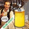 imageNutriChef Pressurized Growler Tap System 128oz DoubleWalled Stainless Steel Mini Keg Dispenser Portable Kegerator Kit Co2 Pressure Regulator Keeps Carbonation for Craft Beer Draft and HomebrewDouble Wall