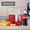 imageNutriChef Food Processor 2 Liter Capacity  Multipurpose ampamp Ultra Quiet Motor  Includes 6 Attachment Blades ampamp Silicone Feet to Prevent Slippage  12 Cup Capacity  PreSet Speed For Easy UseRed