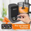 imageNutriChef Food Processor 2 Liter Capacity  Multipurpose ampamp Ultra Quiet Motor  Includes 6 Attachment Blades ampamp Silicone Feet to Prevent Slippage  12 Cup Capacity  PreSet Speed For Easy UseSpace Gray