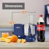 imageNutriChef Food Processor 2 Liter Capacity  Multipurpose ampamp Ultra Quiet Motor  Includes 6 Attachment Blades ampamp Silicone Feet to Prevent Slippage  12 Cup Capacity  PreSet Speed For Easy UseRoyal Blue
