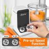 imageNutriChef Food Processor 2 Liter Capacity  Multipurpose ampamp Ultra Quiet Motor  Includes 6 Attachment Blades ampamp Silicone Feet to Prevent Slippage  12 Cup Capacity  PreSet Speed For Easy UseWhite
