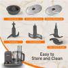 imageNutriChef Food Processor 2 Liter Capacity  Multipurpose ampamp Ultra Quiet Motor  Includes 6 Attachment Blades ampamp Silicone Feet to Prevent Slippage  12 Cup Capacity  PreSet Speed For Easy UseGray