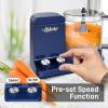imageNutriChef Food Processor 2 Liter Capacity  Multipurpose ampamp Ultra Quiet Motor  Includes 6 Attachment Blades ampamp Silicone Feet to Prevent Slippage  12 Cup Capacity  PreSet Speed For Easy UseRoyal Blue
