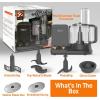 imageNutriChef Food Processor 2 Liter Capacity  Multipurpose ampamp Ultra Quiet Motor  Includes 6 Attachment Blades ampamp Silicone Feet to Prevent Slippage  12 Cup Capacity  PreSet Speed For Easy UseGray