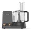 imageNutriChef Food Processor 2 Liter Capacity  Multipurpose ampamp Ultra Quiet Motor  Includes 6 Attachment Blades ampamp Silicone Feet to Prevent Slippage  12 Cup Capacity  PreSet Speed For Easy UseSpace Gray
