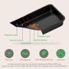 imageNutriChef 13inch Golden Cookie Sheet Baking Tray NonStick Coated Layer Surface Great for Food Preparation Serving Pastry Dessert BakingBlack