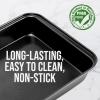 imageNutriChef 9quot Nonstick Square Cake Pan  Heavy Duty Carbon Steel Baking Tray for Kitchen Oven  Bakeware for Cakes Cookies Brownies ampamp More  PFOS PFOA PTFEFree Dishwasher Safe