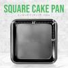 imageNutriChef 9quot Nonstick Square Cake Pan  Heavy Duty Carbon Steel Baking Tray for Kitchen Oven  Bakeware for Cakes Cookies Brownies ampamp More  PFOS PFOA PTFEFree Dishwasher Safe