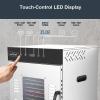 imageNutriChef Premium Food Dehydrator Machine  1500 Watts 16Tray Stainless Steel Dehydrator with Digital Timer and Temperature Control TouchControl LED Display