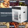 imageNutriChef Premium Food Dehydrator Machine  1500 Watts 16Tray Stainless Steel Dehydrator with Digital Timer and Temperature Control TouchControl LED Display