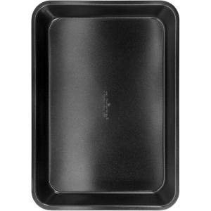 imageNutriChef 13inch Golden Cookie Sheet Baking Tray NonStick Coated Layer Surface Great for Food Preparation Serving Pastry Dessert BakingBlack
