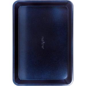 imageNutriChef 13inch Golden Cookie Sheet Baking Tray NonStick Coated Layer Surface Great for Food Preparation Serving Pastry Dessert BakingBlue Diamond