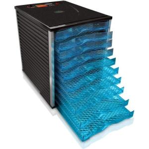 imageNutriChef Food Dehydrator Machine  Professional Electric MultiTier Food Preserver Digital Timer Meat or Beef Jerky Maker Fruit ampamp Vegetable Dryer with 10 Slide Out Trays ampamp Glass Door  PKFD25