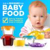 imageNutriChef 12Piece Mini Glass Food Storage Containers  448oz Stackable Premium Round Meal Prep Jars wLocking Lids  Microwave Freezer ampamp Dishwasher Safe For Baby Food Snacks Fruits NutsOne Size