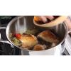 imageNutriChef 19Quart Stainless Steel Stock Pot  188 Food Grade Heavy Duty Induction Large Stock Pot Stew Pot Simmering Pot Soup Pot with See Through Lid Dishwasher Safe  NutriChef NCSP2019 Quarts