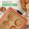 imageNutriChef 3 Piece Baking Pan Set  PFOA PFOS PTFE Free Flexible Nonstick Carbon Steel Bakeware Set  Home Kitchen Bake Pan Cookie Sheet Stackable Baking Tray Set wBlack Silicone Handles NCSBS3S455 Piece Set