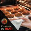 imageNutriChef 3 Piece Baking Pan Set  PFOA PFOS PTFE Free Flexible Nonstick Carbon Steel Bakeware Set  Home Kitchen Bake Pan Cookie Sheet Stackable Baking Tray Set wBlack Silicone Handles NCSBS3S453 Piece Set