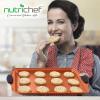 imageNutriChef 3 Piece Baking Pan Set  PFOA PFOS PTFE Free Flexible Nonstick Carbon Steel Bakeware Set  Home Kitchen Bake Pan Cookie Sheet Stackable Baking Tray Set wBlack Silicone Handles NCSBS3S455 Piece Set