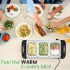 imageNutriChef 3 Tray Buffet Server ampamp Hot Plate Food Warmer  Tabletop Electric Food Warming Tray  Easy Clean Stainless Steel  Portable ampamp Great for Parties ampamp Events  Max Temp 175F  PKBFWM33V7