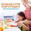imageNutriChef 3Piece Nylon Kitchen Baking Knife Set  Childrens Cooking Knives Safe to Use Firm Grip Serrated Edges Kids Knives Protects Little Chefs Fingers Good For Cutting Food ampamp Vegetables