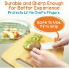 imageNutriChef 3Piece Nylon Kitchen Baking Knife Set  Childrens Cooking Knives Safe to Use Firm Grip Serrated Edges Kids Knives Protects Little Chefs Fingers Good For Cutting Food ampamp Vegetables