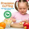 imageNutriChef 3Piece Nylon Kitchen Baking Knife Set  Childrens Cooking Knives Safe to Use Firm Grip Serrated Edges Kids Knives Protects Little Chefs Fingers Good For Cutting Food ampamp Vegetables