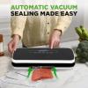 imageNutriChef Automatic Vacuum Air Sealing System for Food Preservation with Starter Kit Compact Design Lab Tested Dry ampamp Moist Food Modes with Led Indicator Lights BlackBlack