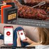 imageNutriChef Bluetooth Grill BBQ Meat Thermometer Digital Wireless Grill Thermometer Timer Alarm 150 ft Barbecue Cooking Kitchen Food Meat Thermometer for Smoker OvenStandard