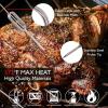 imageNutriChef Bluetooth Grill BBQ Meat Thermometer Digital Wireless Grill Thermometer Timer Alarm 150 ft Barbecue Cooking Kitchen Food Meat Thermometer for Smoker OvenStandard