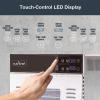 imageNutriChef Commercial Electric Food Dehydrator Machine  14 Shelf Extra Large Capacity  Stainless Steel Trays  1000Watts Digital Timer ampamp Temperature Control  1858 x 1752 x 2252 IN20 shelf