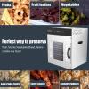 imageNutriChef Commercial Electric Food Dehydrator Machine  14 Shelf Extra Large Capacity  Stainless Steel Trays  1000Watts Digital Timer ampamp Temperature Control  1858 x 1752 x 2252 IN14 shelf