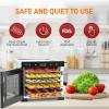 imageNutriChef Commercial Electric Food Dehydrator Machine  14 Shelf Extra Large Capacity  Stainless Steel Trays  1000Watts Digital Timer ampamp Temperature Control  1858 x 1752 x 2252 IN6 shelf
