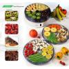 imageNutriChef Electric Countertop Food Dehydrator  MultiTier HighHeat Circulation Professional Food Preserver Fruit Vegetable Dryer Meat or Beef Jerky Maker w 5 Stackable Trays  AZPKFD12White