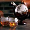 imageNutriChef Glass Whiskey Decanter  850ml Globe Whiskey Carafe Alcohol Decanter Set with Glasses  Liquor Decanter w Stopper ampamp Base For Brandy Wine Cognac Rum Gin Scotch BourbonGlobe