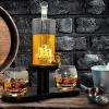 imageNutriChef Glass Whiskey Decanter  850ml Globe Whiskey Carafe Alcohol Decanter Set with Glasses  Liquor Decanter w Stopper ampamp Base For Brandy Wine Cognac Rum Gin Scotch BourbonSchooner