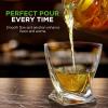 imageNutriChef Glass Whiskey Decanter  850ml Globe Whiskey Carafe Alcohol Decanter Set with Glasses  Liquor Decanter w Stopper ampamp Base For Brandy Wine Cognac Rum Gin Scotch BourbonTwist Decanter with Glasses