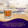 imageNutriChef Glass Whiskey Decanter  850ml Globe Whiskey Carafe Alcohol Decanter Set with Glasses  Liquor Decanter w Stopper ampamp Base For Brandy Wine Cognac Rum Gin Scotch BourbonGlacier