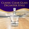 imageNutriChef Glass Whiskey Decanter  850ml Globe Whiskey Carafe Alcohol Decanter Set with Glasses  Liquor Decanter w Stopper ampamp Base For Brandy Wine Cognac Rum Gin Scotch BourbonGlacier