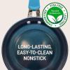 imageNutriChef Nonstick Cookware Excilon Home Kitchen Ware Set with Saucepan Frying Pans Cooking Pots Lids Utensil PTFEPFOAPFOS Free 11 Pcs GrayBlue