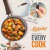 imageNutriChef Nonstick Cookware Excilon Home Kitchen Ware Set with Saucepan Frying Pans Cooking Pots Lids Utensil PTFEPFOAPFOS Free 11 Pcs GrayCoffee